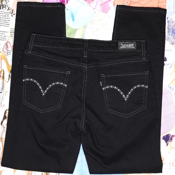 Levi's Denim - Levi's Black Tab Mid Rise Skinny Denim Jea…